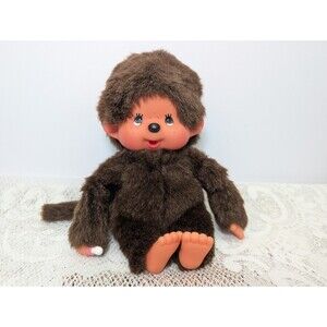 Sekiguchi Monchhichi Plush Boy Monkey Pacifier Stuffed Toy Doll 7 Inch